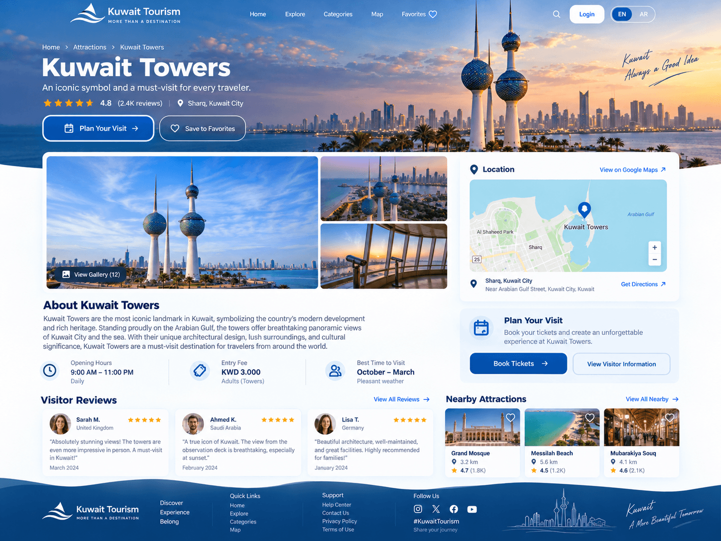 Design of a Website to Promote Tourism in Kuwait